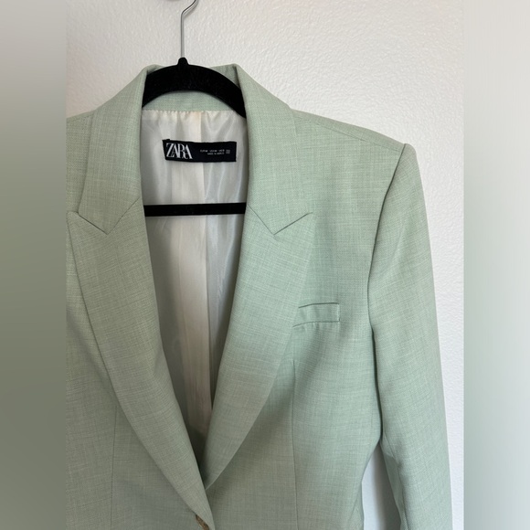 ZARA | Mint Green Oversize Blazer | Medium - Picture 6 of 6